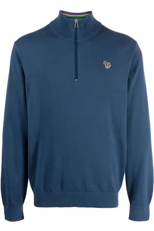 Paul Smith Zebra-motif organic cotton jumper