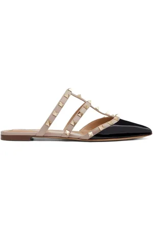 VALENTINO GARAVANI Rockstud patent leather mules