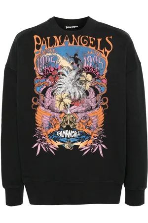 Palm Angels Graphic-print cotton sweatshirt