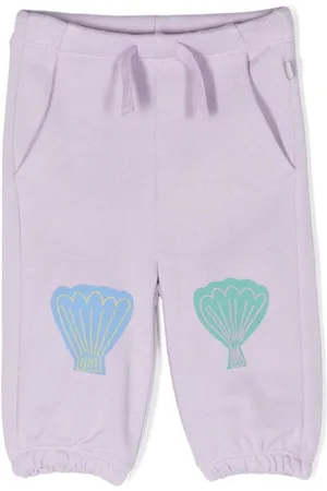Stella McCartney Seashell-print cotton track pants