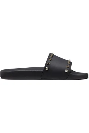 VALENTINO GARAVANI Rockstud slide sandals