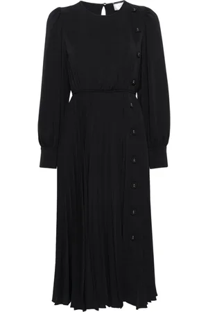 NISSA Button-detailed maxi dress