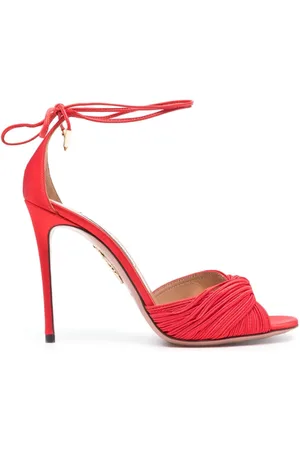 Aquazzura Bellini Beauty 105mm leather sandals