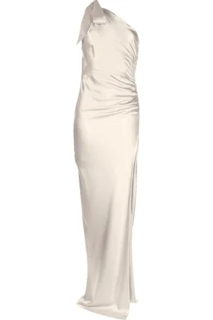 Michelle Mason Asymmetric silk maxi gown