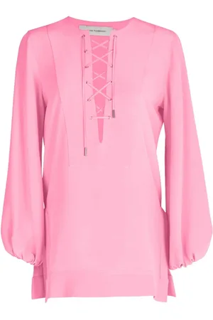 Silvia Tcherassi Lace-up silk shirt