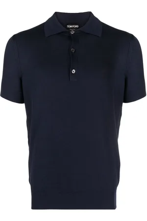 Tom Ford Silk blend piqué polo shirt