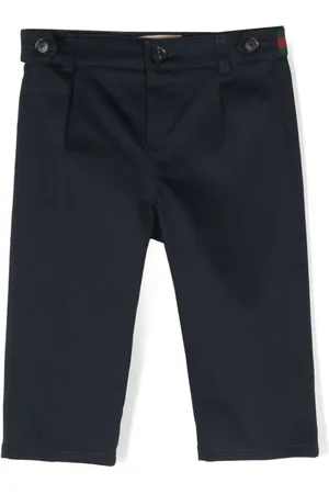 Gucci Web-stripe cotton-blend trousers