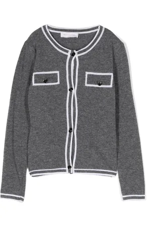 MONNALISA Heart-buttons wool cardigan