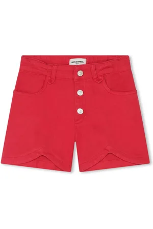 Sonia Rykiel Enfant Logo-plaque denim shorts