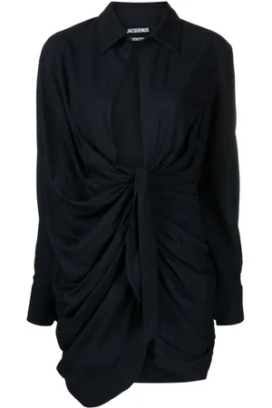 Jacquemus La Robe Bahia draped minidress