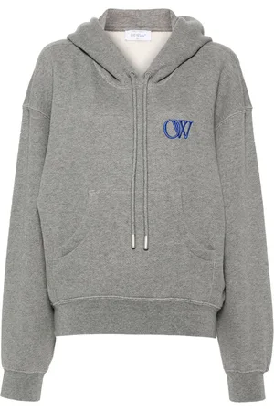 OFF-WHITE Embroidered-logo cotton hoodie