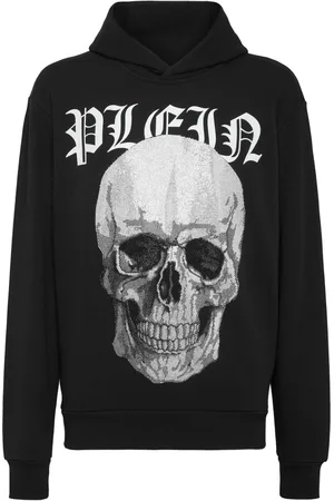 Philipp Plein Skull-print rhinestone-embellished hoodie