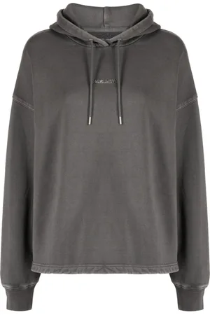 Musium Div. Logo-appliqué cotton hoodie