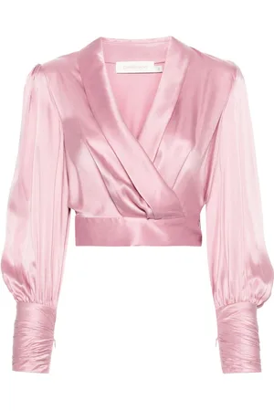 ZIMMERMANN Wraparound silk top
