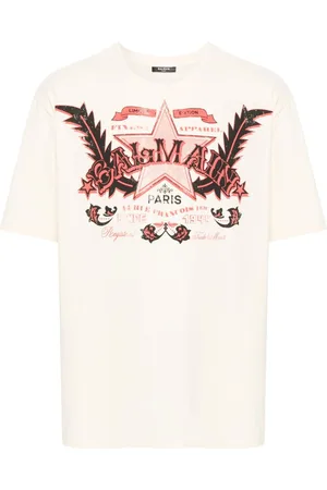 Balmain Western-print cotton T-shirt