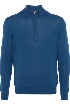 Kiton Half-zip high-neck jumper