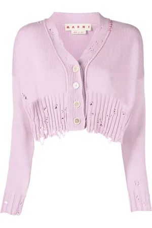 Marni V-neck cotton cardigan