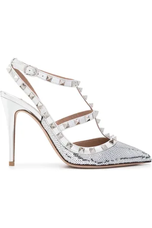 VALENTINO GARAVANI Rockstud 100mm sequinned pumps