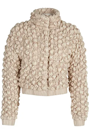 Silvia Tcherassi Zalta 3D-detailing cropped puffer jacket