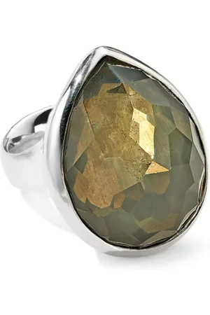 Ippolita Sterling Rock Candy® Teardrop pyrite cocktail ring