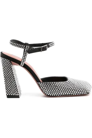 Amina Muaddi Charlotte 95mm crystal-embellished sandals