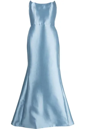Amsale Mikado strapless maxi dress