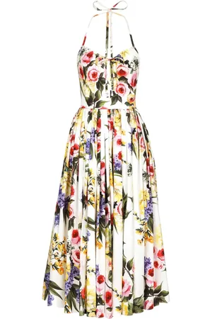 Dolce & Gabbana Garden-print midi dress