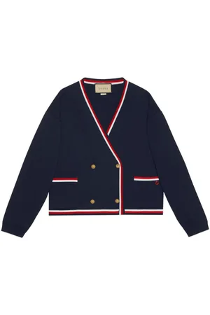 Gucci Stripe-trim double-breasted cardigan