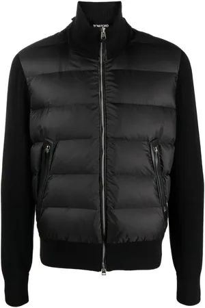 Tom Ford Padded-panel knitted jacket
