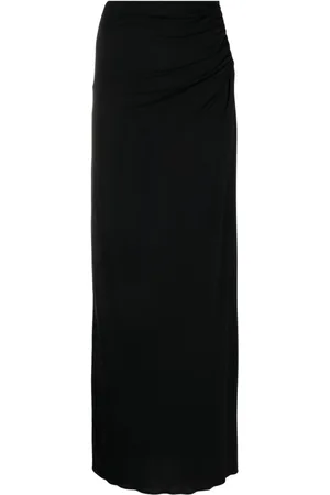 MAGDA BUTRYM Plunge-detail gathered maxi skirt