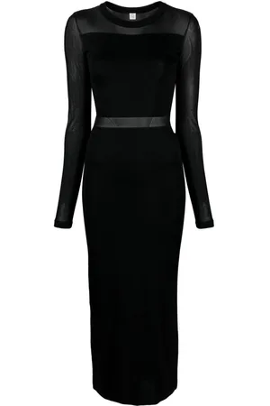 Totême Semi-sheer fine-knit dress