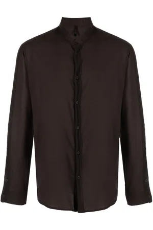 TRANSIT Band-collar button-up shirt