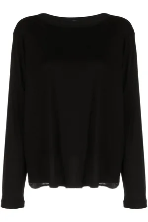 TRANSIT Sheer-panel virgin wool-blend jumper