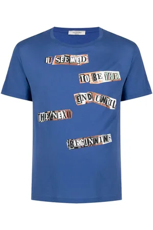 VALENTINO GARAVANI Slogan-print cotton T-shirt