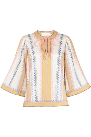 ZIMMERMANN August embroidered cotton blouse
