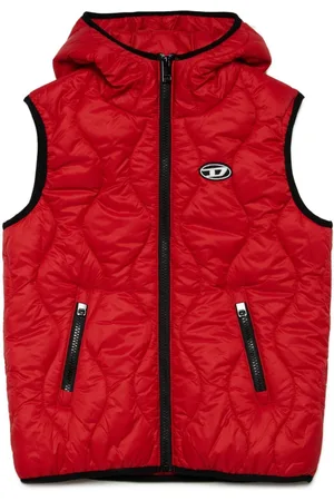 Diesel Logo-appliqué padded gilet