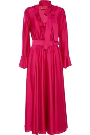 La DoubleJ Baby ruffled-detail midi dress