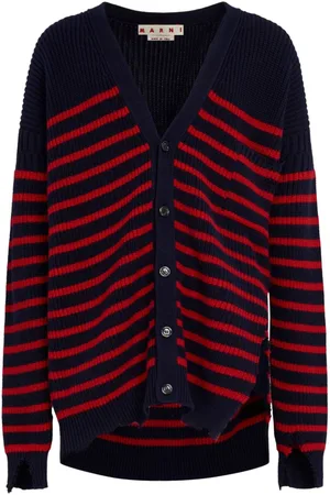 Marni Striped V-neck cardigan