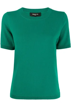 Paule Ka Crew-neck fine-knit top