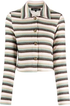 tout a coup Bouclé stripe-pattern jacket