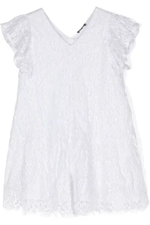 MONNALISA Ruffled lace dress