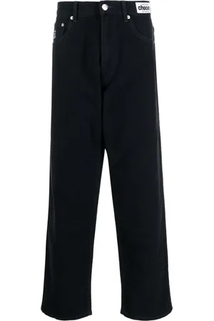 Chocoolate Drop-crotch straight-leg jeans