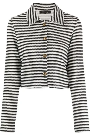 tout a coup Bouclé stripe-pattern top