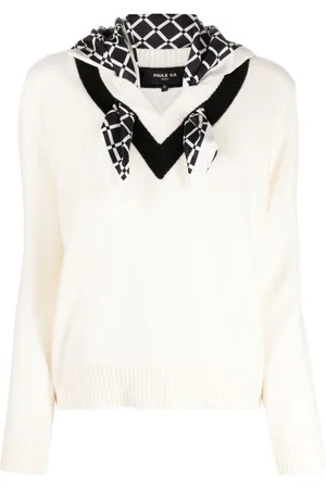 Paule Ka Scarf-detail wool jumper