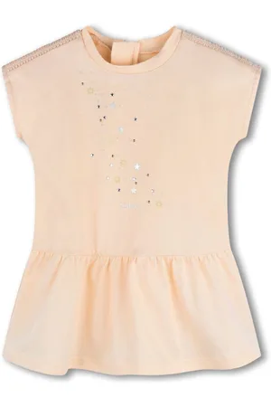 Chloé Logo-embroidered organic cotton dress