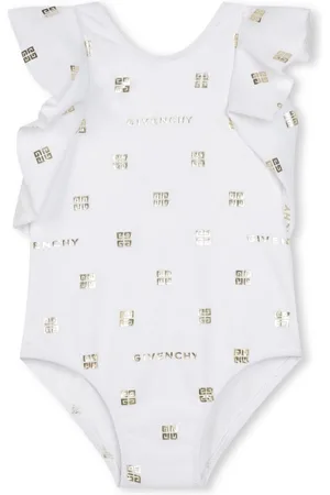 Givenchy 4G-print ruffled swimsuit