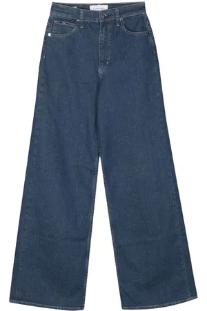 Calvin Klein Jeans logo-patch wide-leg Sweatpants - Farfetch