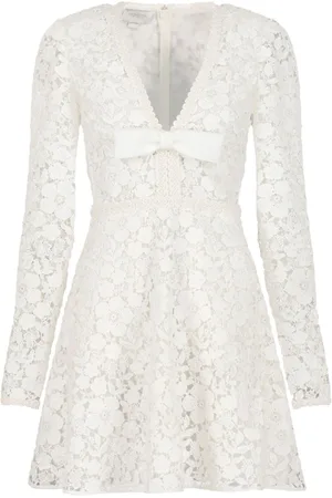 Giambattista Valli Long-sleeve guipure-lace minidress