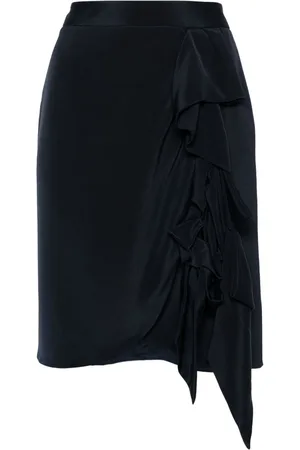 Fendi 2000s ruffled silk skirt