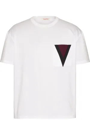VALENTINO GARAVANI V-detail cotton T-shirt